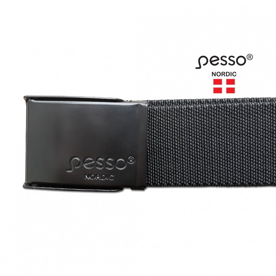 Juodas tekstilinis diržas PESSO (120 cm) 1 Juodas tekstilinis diržas PESSO (120 cm) 1