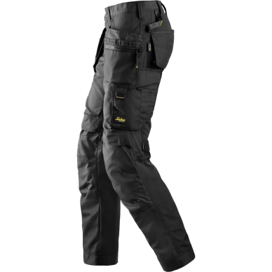 Sieviešu SNICKERS WORKWEAR AllroundWork 6701 bikses ar karājamām kabatām, melnas 2