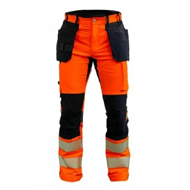 Darba bikses BoSafetyTENSION PLUS četrvirzienu elastīgās TENSION PLUS augstas redzamības 2. klase 1 Darba bikses BoSafetyTENSION PLUS četrvirzienu elastīgās TENSION PLUS augstas redzamības 2. klase 1