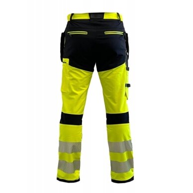 Darba bikses BoSafetyTENSION PLUS četrvirzienu elastīgās TENSION PLUS augstas redzamības 2. klase 4
