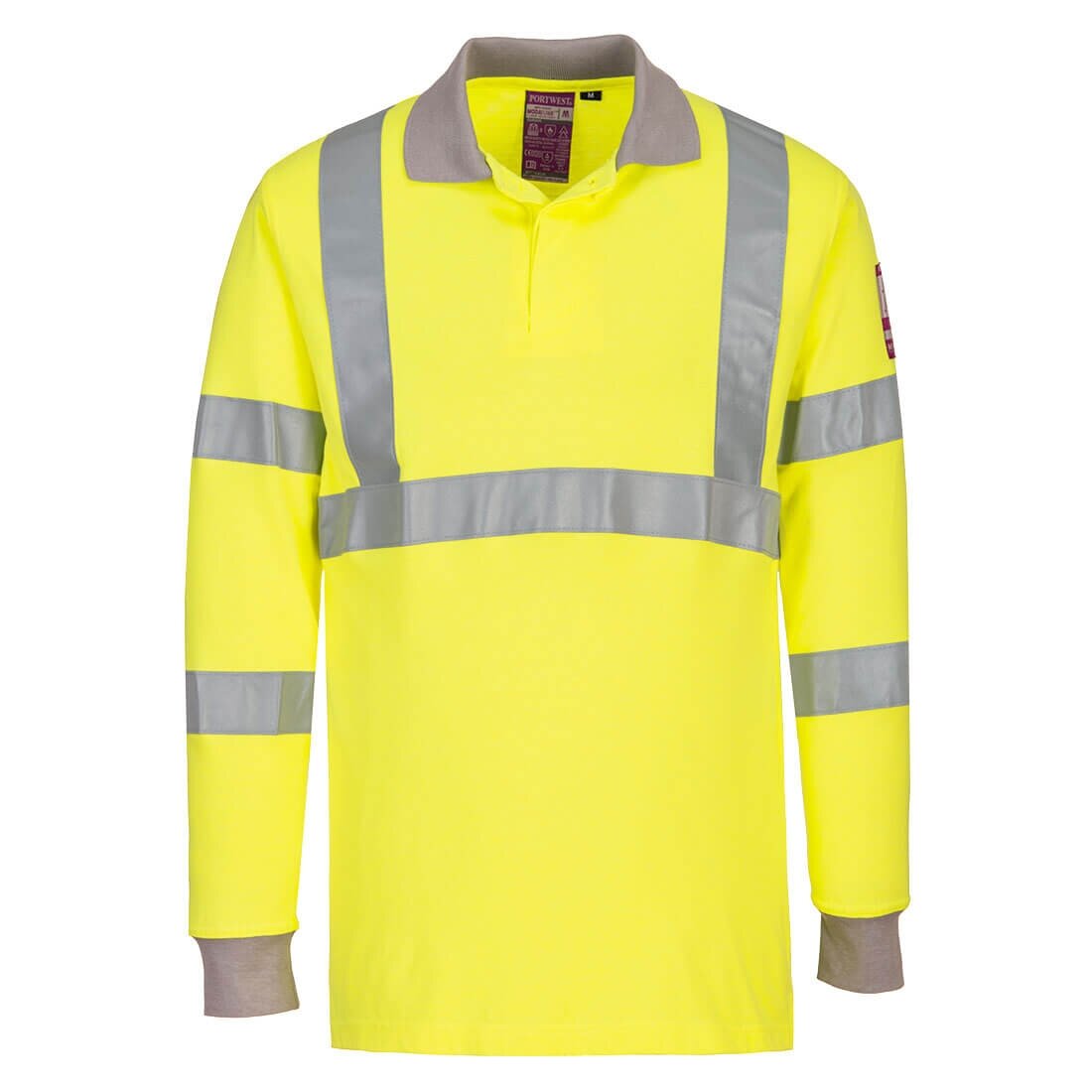 Portwest FR77 liesmu slāpējošs antistatisks, labi redzams polo krekls ar garām piedurknēm 7 Portwest FR77 liesmu slāpējošs antistatisks, labi redzams polo krekls ar garām piedurknēm 7