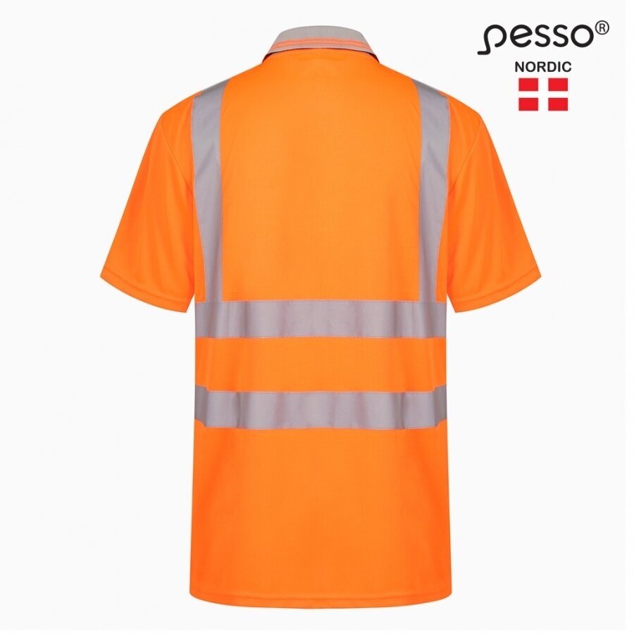 Polo marškinėliai PESSO HVPOR, Hi-vis, oranžiniai 2 Polo marškinėliai PESSO HVPOR, Hi-vis, oranžiniai 2