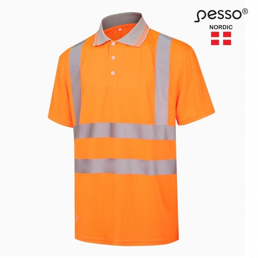 Polo marškinėliai PESSO HVPOR, Hi-vis, oranžiniai 1 Polo marškinėliai PESSO HVPOR, Hi-vis, oranžiniai 1