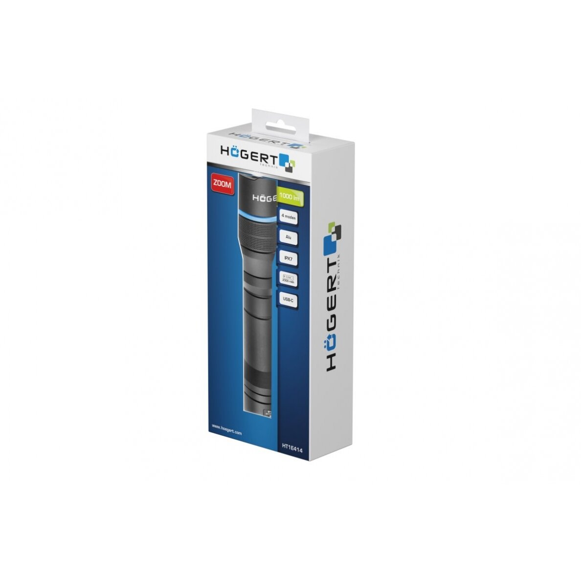 Prožektorius HT1E414 1000LM (2000mAh Li-ion) aliuminis įkraunamas 1 Prožektorius HT1E414 1000LM (2000mAh Li-ion) aliuminis įkraunamas 1