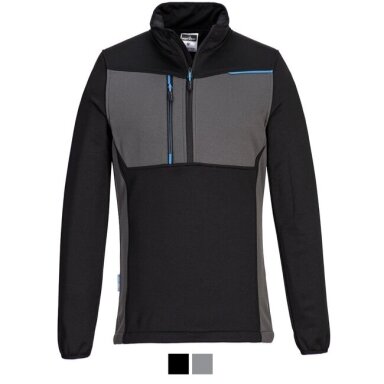 Pulovers ar pusi rāvējslēdzēju Portwest T755