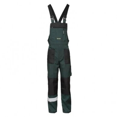 Puskombinezons BALTIC CANVAS BP-CAN-0902, zaļš/melns
