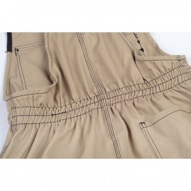 Puskombinezonis PESSO TWILL DPBZ, smėlio spalvos 9 Puskombinezonis PESSO TWILL DPBZ, smėlio spalvos 9