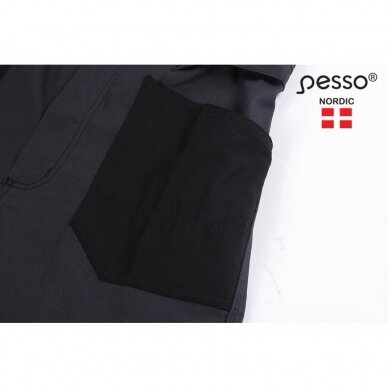 Puskombinezonis PESSO Twill stretch, pilkas 10 Puskombinezonis PESSO Twill stretch, pilkas 10