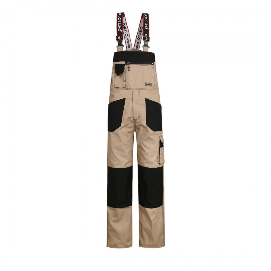 Puskombinezonis PESSO TWILL DPBZ, smėlio spalvos 1 Puskombinezonis PESSO TWILL DPBZ, smėlio spalvos 1