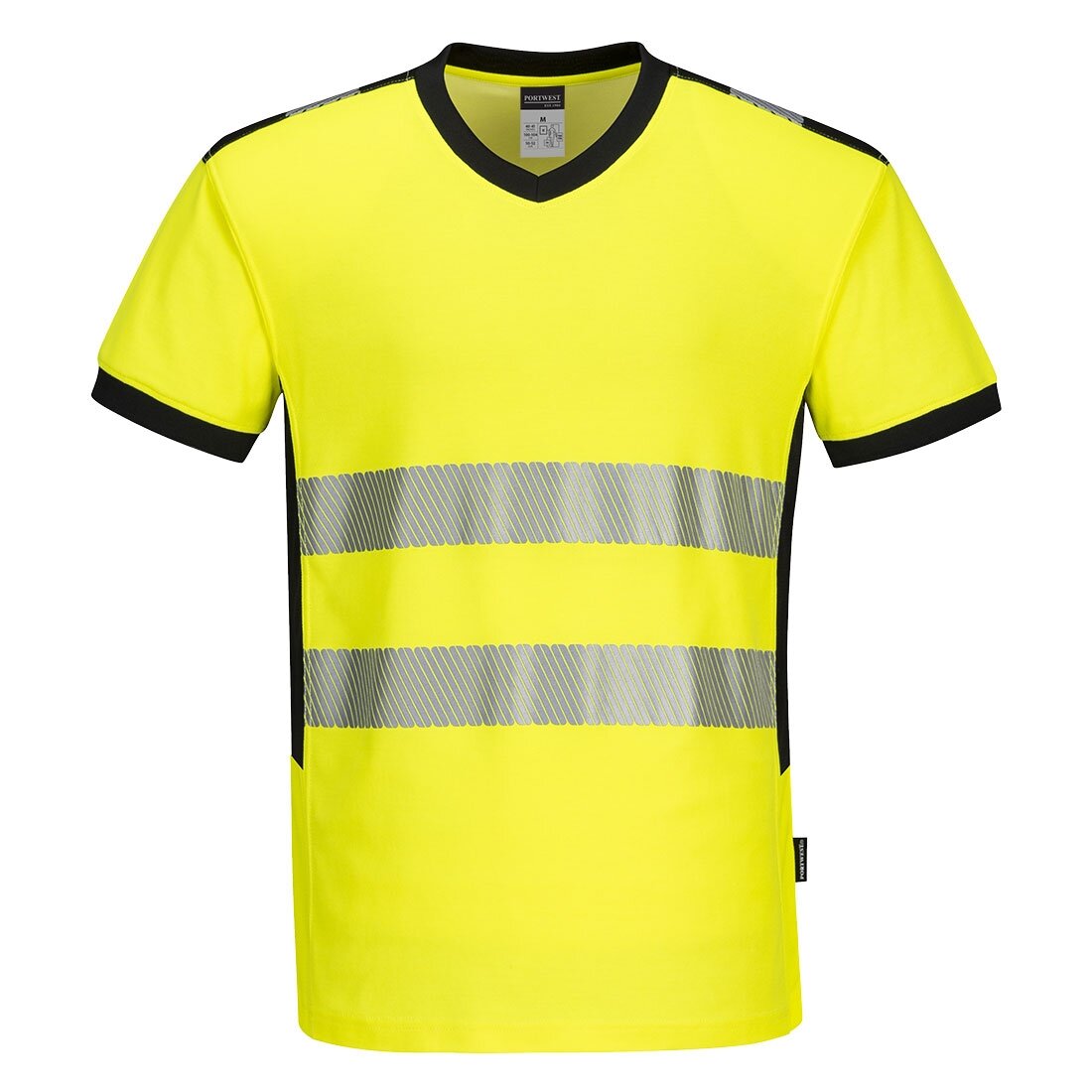 PORTWEST PW310 Hi-Vis V veida kakla izgriezuma T-krekls 5