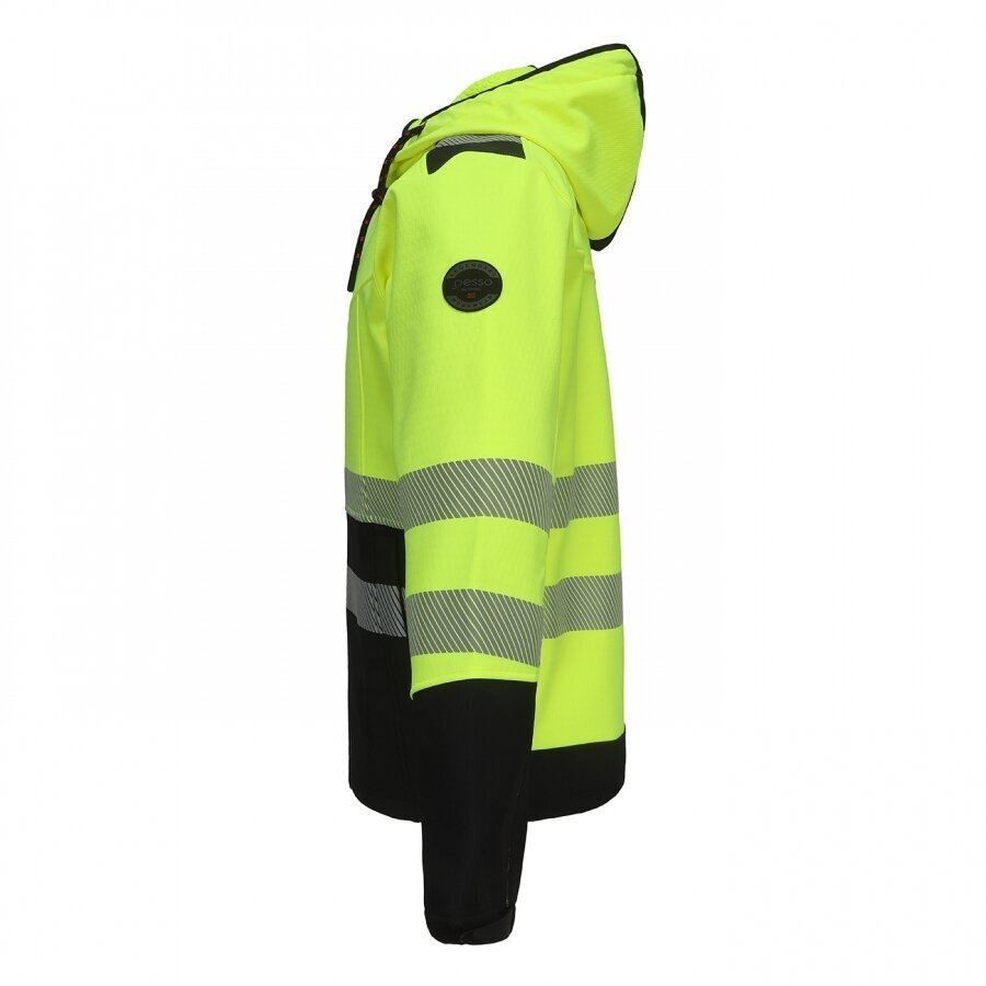 Ripstop Softshell jaka Pesso LEO_HVG, dzeltena 3 Ripstop Softshell jaka Pesso LEO_HVG, dzeltena 3