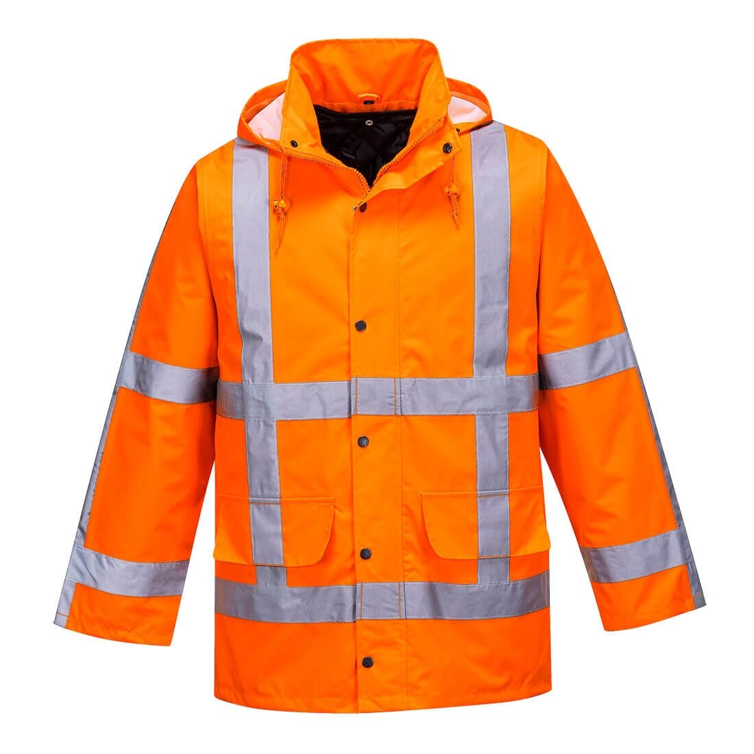 Augstas redzamības ūdensnecaurlaidīga PORTWEST R460 jaka 5 Augstas redzamības ūdensnecaurlaidīga PORTWEST R460 jaka 5