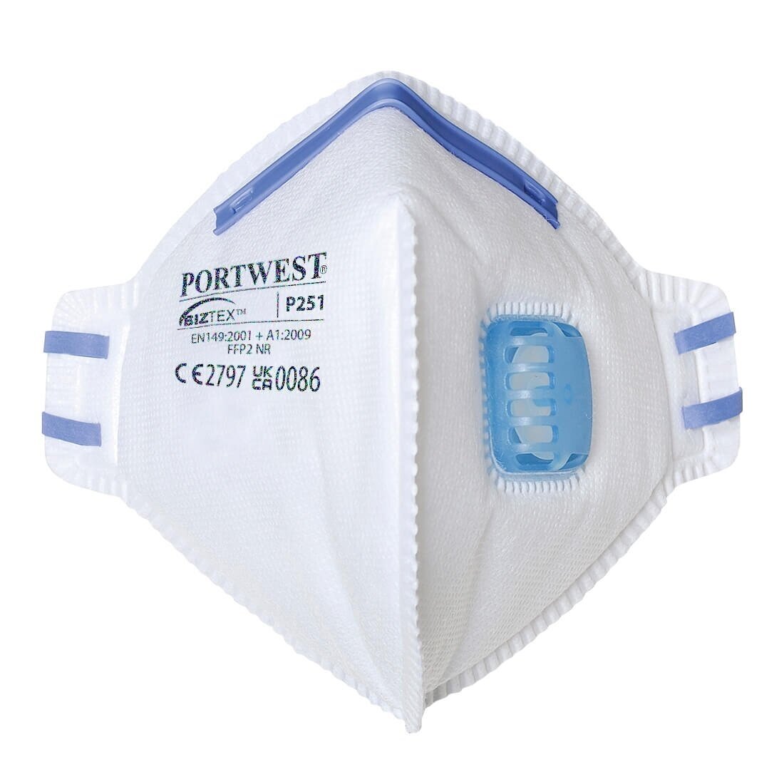 Salokāms respirators P251 FFP2 ar vārstu 20gab Salokāms respirators P251 FFP2 ar vārstu 20gab