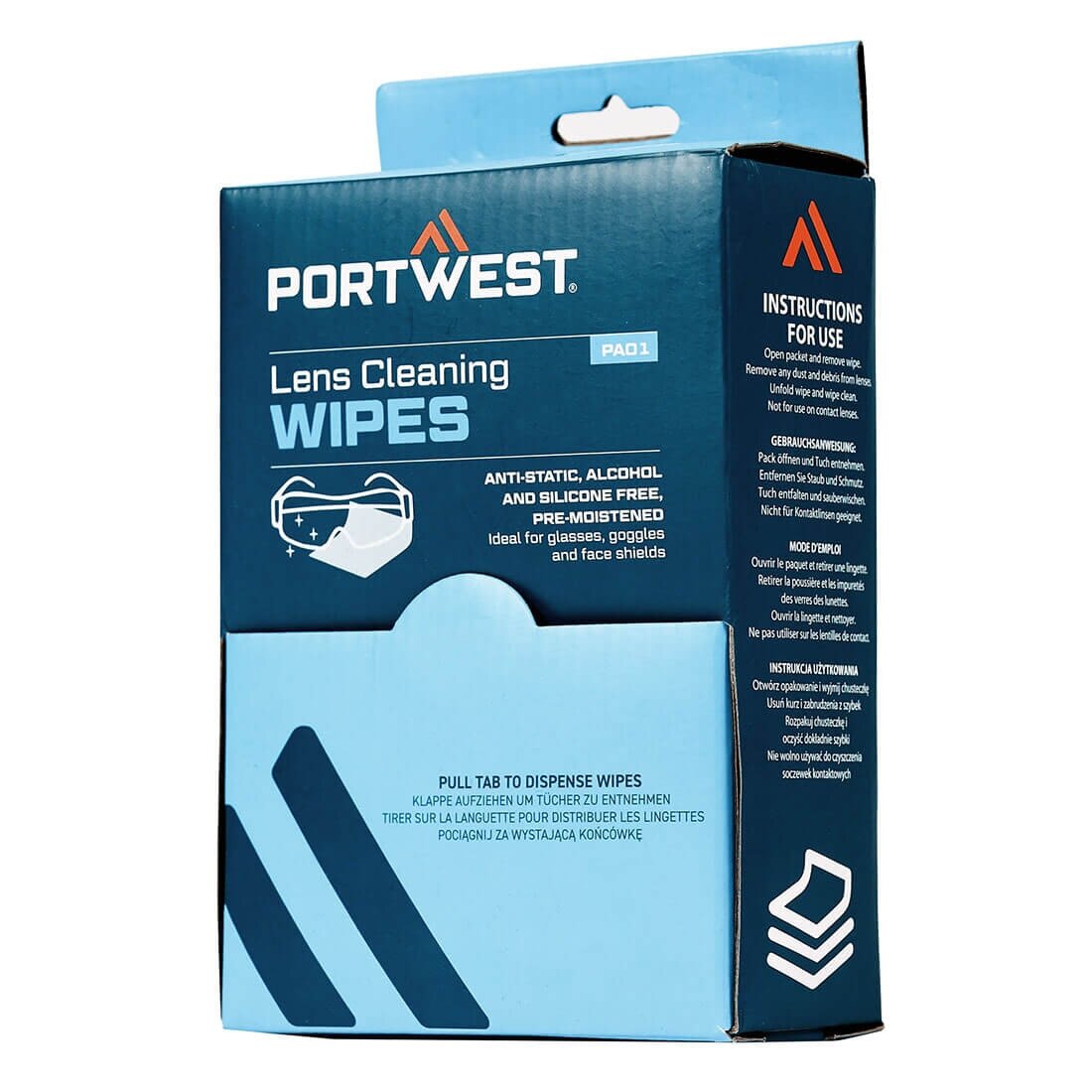 Servėtėlės PORTWEST PA01 linzių valymui 1 Servėtėlės PORTWEST PA01 linzių valymui 1