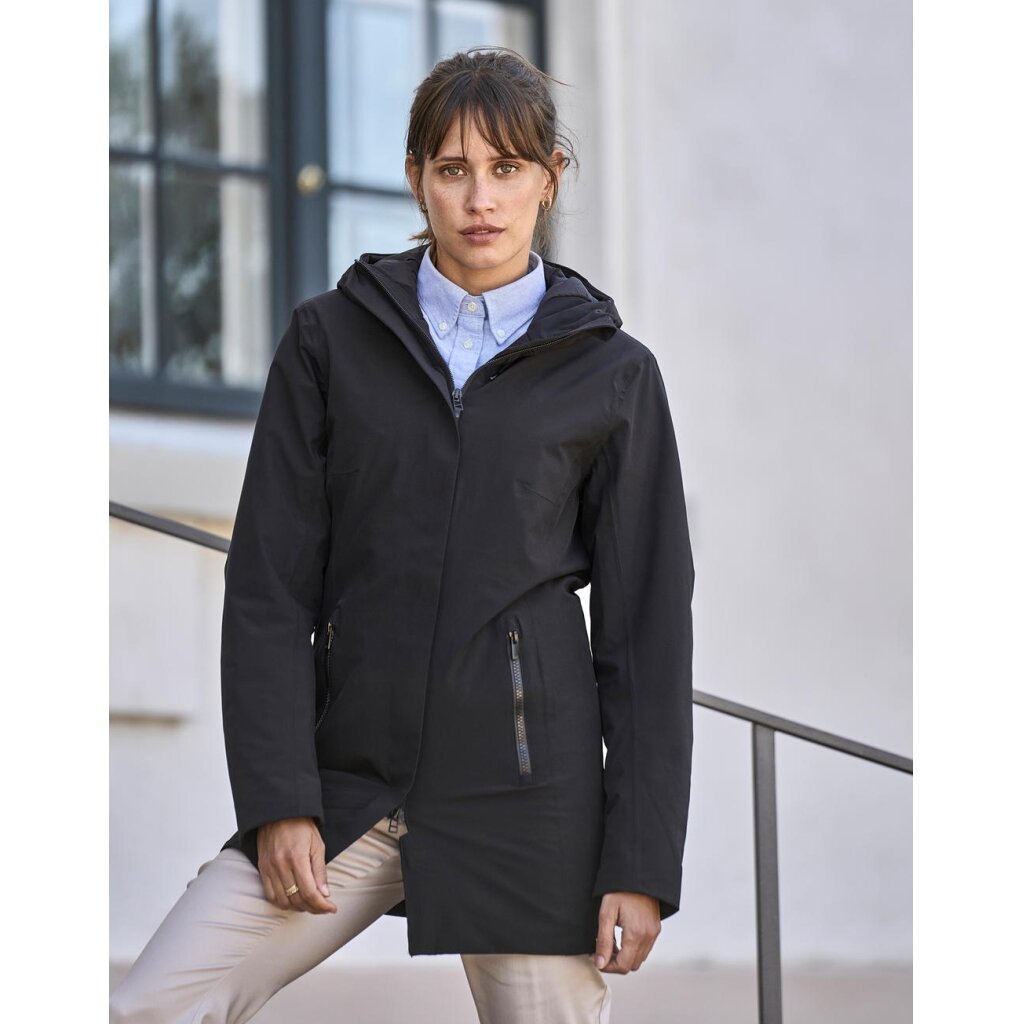 Sieviešu ūdensnecaurlaidīga un vēja necaurlaidīga parka Tee Jays 9609 1 Sieviešu ūdensnecaurlaidīga un vēja necaurlaidīga parka Tee Jays 9609 1