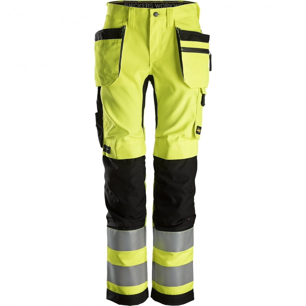 Moteriškos kelnės su kabančiomis kišenėmis AllroundWork Hi-Vis SNICKERS WORKWEAR, klasė 2 Moteriškos kelnės su kabančiomis kišenėmis AllroundWork Hi-Vis SNICKERS WORKWEAR, klasė 2
