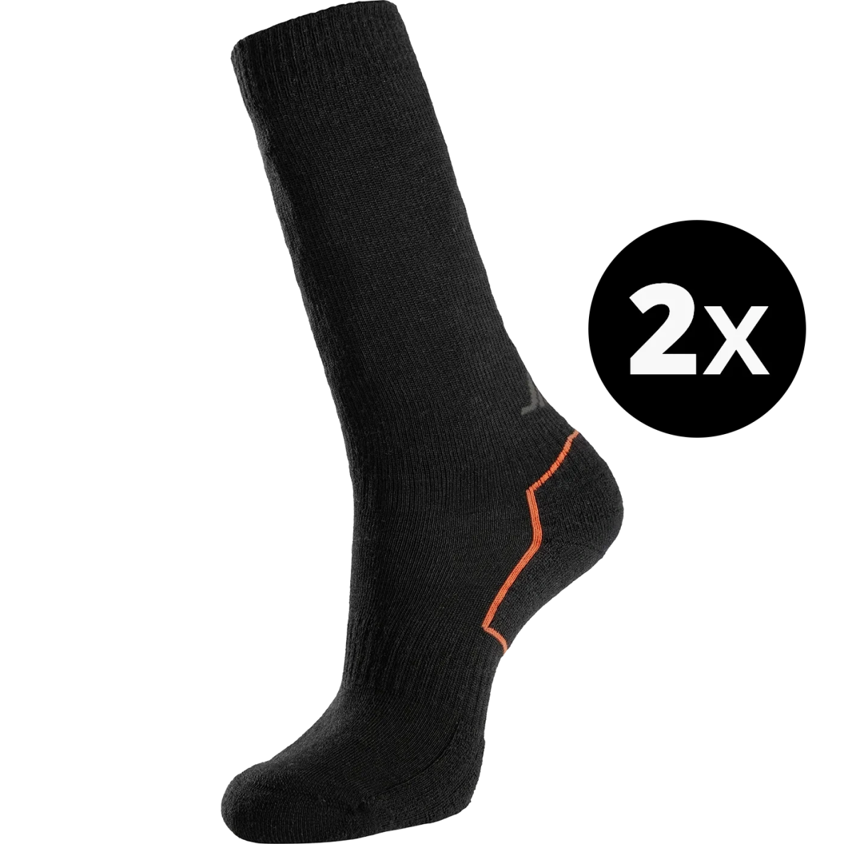 Siltas merino vilnas SNICKERS WORKWEAR 9225 zeķes (2 gab. iepakojumā)