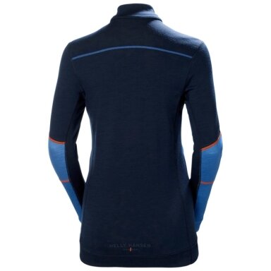 Moteriški apatiniai marškinėliai HELLY HANSEN Lifa Merino Crewneck, mėlyni Moteriški apatiniai marškinėliai HELLY HANSEN Lifa Merino Crewneck, mėlyni