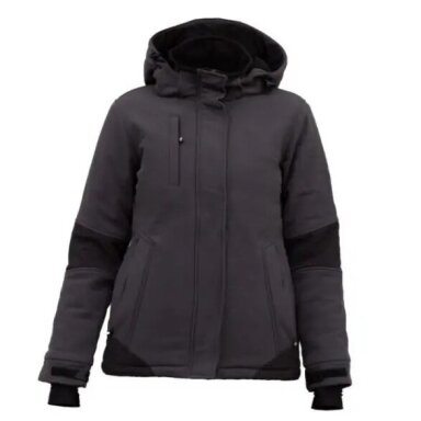 Moteriška Softshell WJ-ATLANTA-W-1602 striukė su atšvaitinio audinio detalėmis, pilka/juoda Moteriška Softshell WJ-ATLANTA-W-1602 striukė su atšvaitinio audinio detalėmis, pilka/juoda
