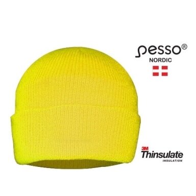 Silta cepure Pesso KPTG Thinsulate, ar oderi, HI-VIS dzeltena