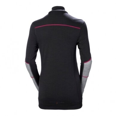 Moteriški apatiniai marškinėliai HELLY HANSEN Lifa Merino Crewneck, pilki/juodi 1 Moteriški apatiniai marškinėliai HELLY HANSEN Lifa Merino Crewneck, pilki/juodi 1