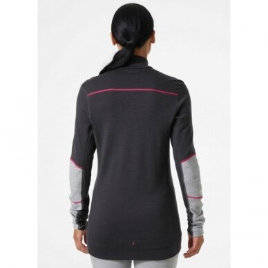 Moteriški apatiniai marškinėliai HELLY HANSEN Lifa Merino Crewneck, pilki/juodi 3 Moteriški apatiniai marškinėliai HELLY HANSEN Lifa Merino Crewneck, pilki/juodi 3