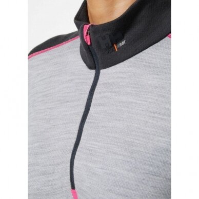 Moteriški apatiniai marškinėliai HELLY HANSEN Lifa Merino Crewneck, pilki/juodi 5 Moteriški apatiniai marškinėliai HELLY HANSEN Lifa Merino Crewneck, pilki/juodi 5