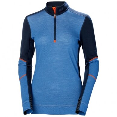 Sieviešu apakškrekls HELLY HANSEN Lifa Merino Crewneck, zils Sieviešu apakškrekls HELLY HANSEN Lifa Merino Crewneck, zils