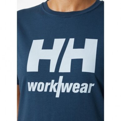 Sieviešu T-krekls HELLY HANSEN Logo T-krekls, zils 4 Sieviešu T-krekls HELLY HANSEN Logo T-krekls, zils 4