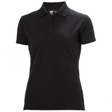 Moteriški marškinėliai HELLY HANSEN Manchester Polo, juodi Moteriški marškinėliai HELLY HANSEN Manchester Polo, juodi