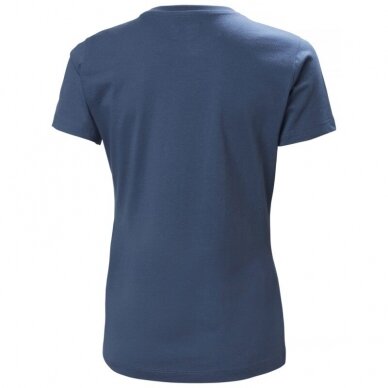 Moteriški marškinėliai HELLY HANSEN W Classic Logo T-Shirt, mėlyni 1 Moteriški marškinėliai HELLY HANSEN W Classic Logo T-Shirt, mėlyni 1
