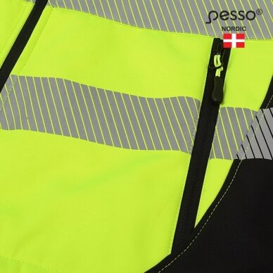 Šilta, ryškaus matomumo softshell Pesso CALGARY striukė, geltona 12 Šilta, ryškaus matomumo softshell Pesso CALGARY striukė, geltona 12