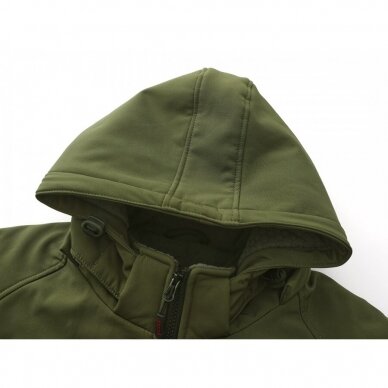 Šilta neperšlampanti Softshell  striukė Pesso Otava, chaki 2