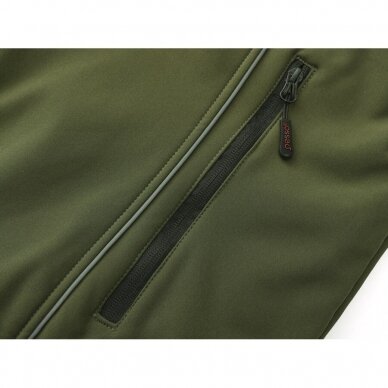 Šilta neperšlampanti Softshell  striukė Pesso Otava, chaki 6
