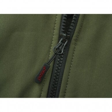 Šilta neperšlampanti Softshell  striukė Pesso Otava, chaki 7