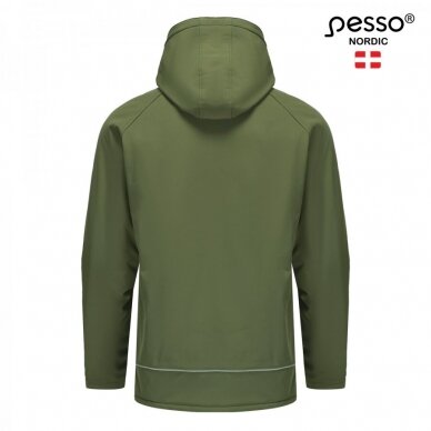Šilta neperšlampanti Softshell  striukė Pesso Otava, chaki 1
