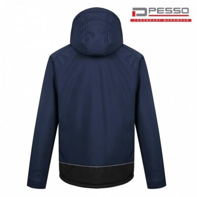 Šilta neperšlampanti Softshell striukė Pesso Otava, mėlyna 2 Šilta neperšlampanti Softshell striukė Pesso Otava, mėlyna 2