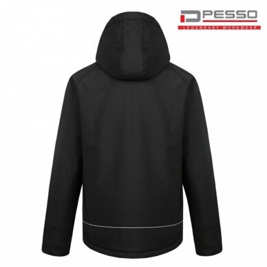 Silta ūdensizturīga Softshell jaka Pesso Ottawa, melna 2 Silta ūdensizturīga Softshell jaka Pesso Ottawa, melna 2