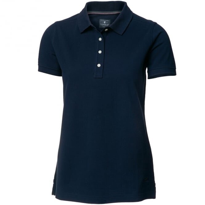 Sieviešu luksusa kokvilnas Nimbus YALE-L polo krekls ar īsām piedurknēm 13