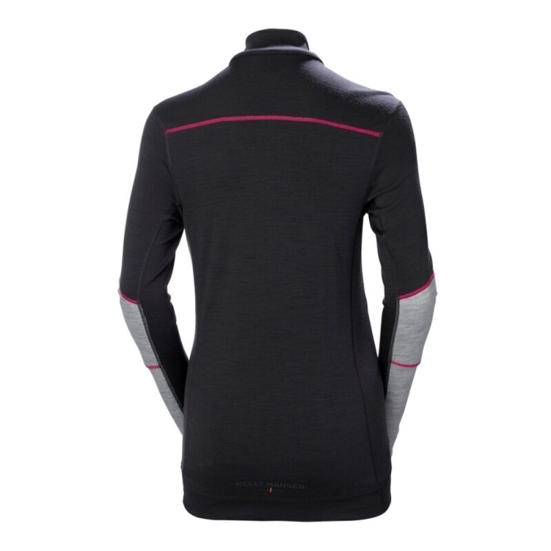 Moteriški apatiniai marškinėliai HELLY HANSEN Lifa Merino Crewneck, pilki/juodi 1 Moteriški apatiniai marškinėliai HELLY HANSEN Lifa Merino Crewneck, pilki/juodi 1