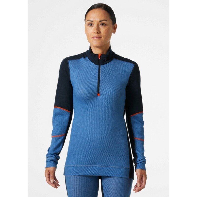 Sieviešu apakškrekls HELLY HANSEN Lifa Merino Crewneck, zils 2