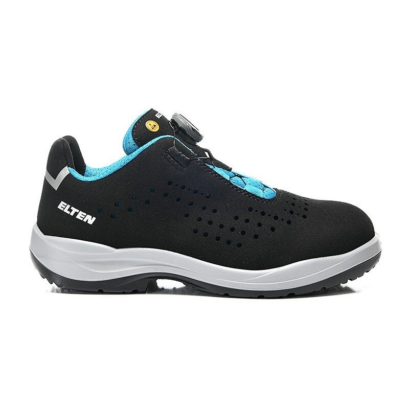 Sieviešu apavi ELTEN Impulse Lady Boa Aqua Low ESD S1P, melni 1