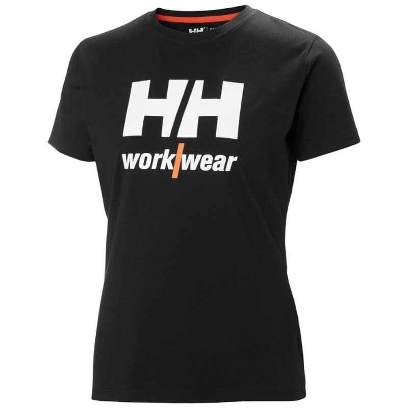Moteriški marškinėliai HELLY HANSEN Logo T-Shirt, juodi Moteriški marškinėliai HELLY HANSEN Logo T-Shirt, juodi