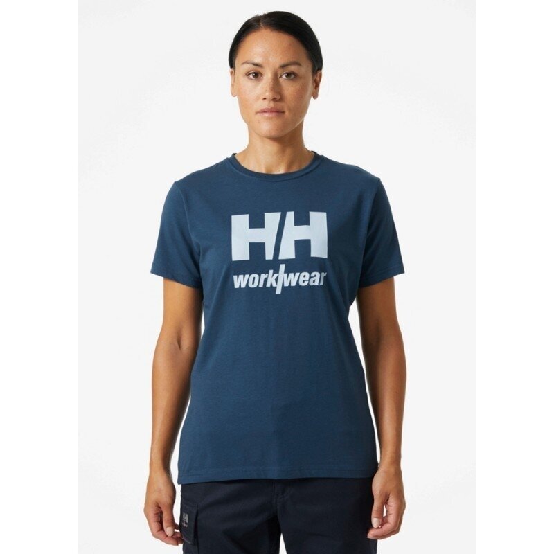 Sieviešu T-krekls HELLY HANSEN Logo T-krekls, zils 3