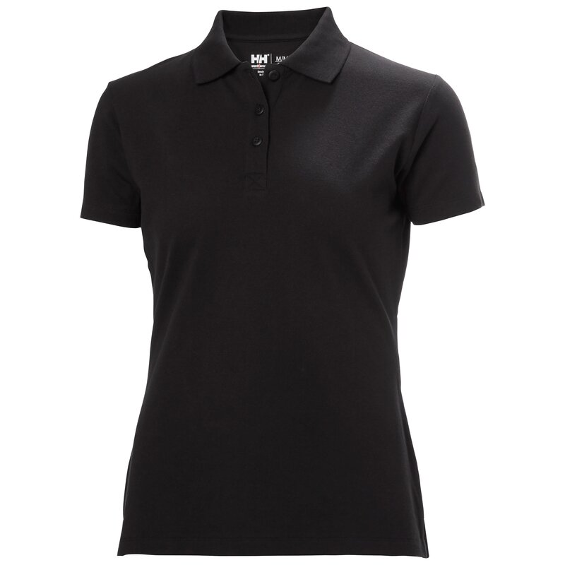 Moteriški marškinėliai HELLY HANSEN Manchester Polo, juodi Moteriški marškinėliai HELLY HANSEN Manchester Polo, juodi