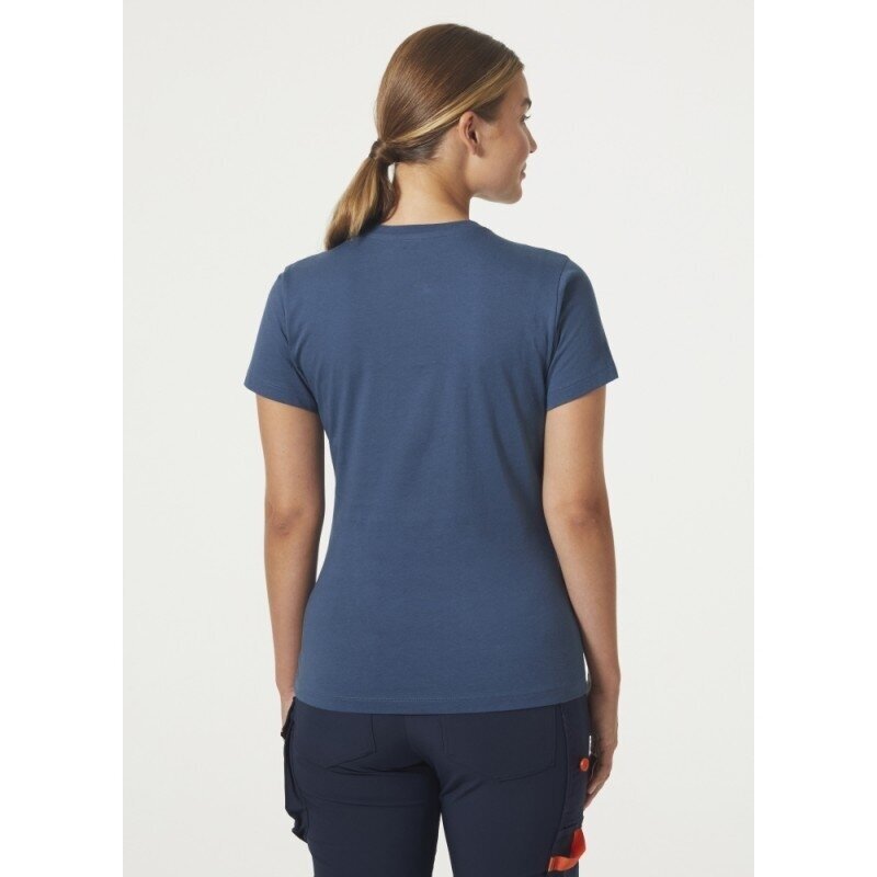 Moteriški marškinėliai HELLY HANSEN W Classic Logo T-Shirt, mėlyni 4 Moteriški marškinėliai HELLY HANSEN W Classic Logo T-Shirt, mėlyni 4