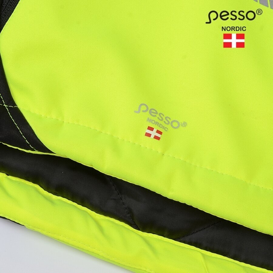 Šilta, ryškaus matomumo softshell Pesso CALGARY striukė, geltona 11 Šilta, ryškaus matomumo softshell Pesso CALGARY striukė, geltona 11