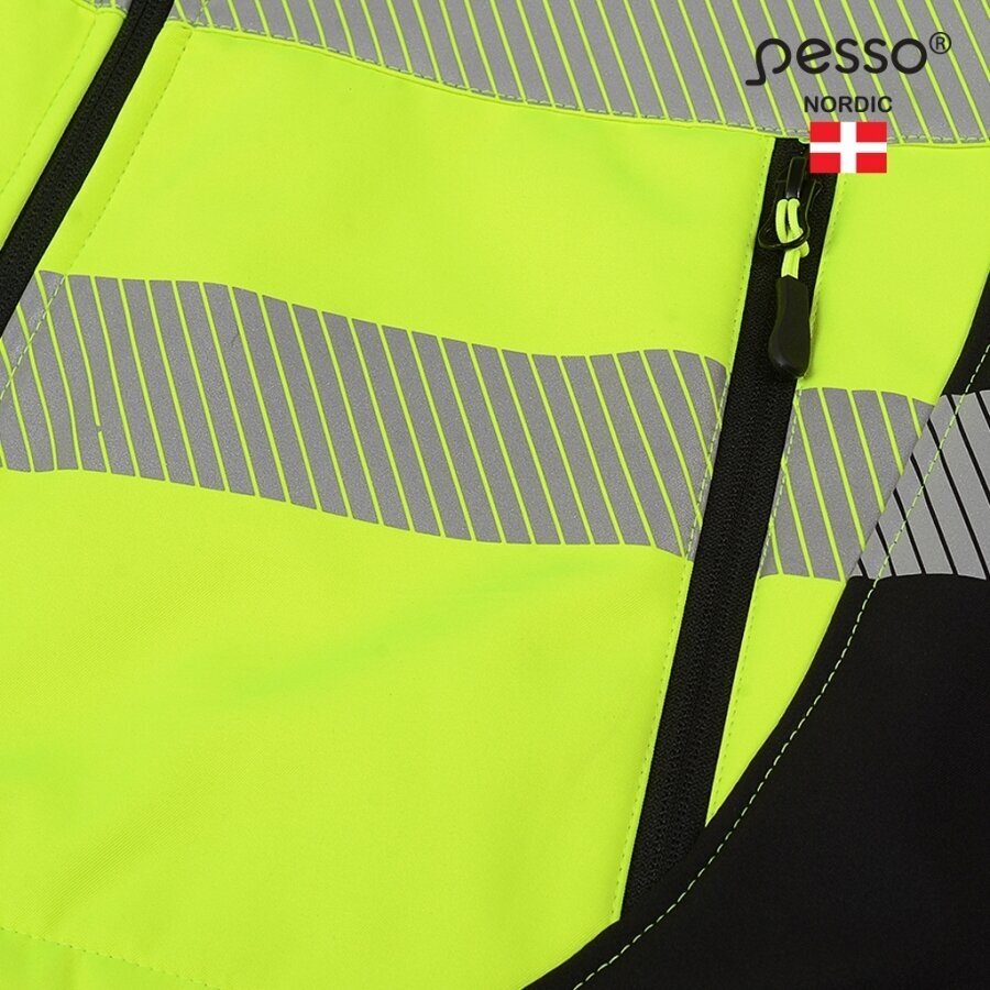 Šilta, ryškaus matomumo softshell Pesso CALGARY striukė, geltona 12 Šilta, ryškaus matomumo softshell Pesso CALGARY striukė, geltona 12