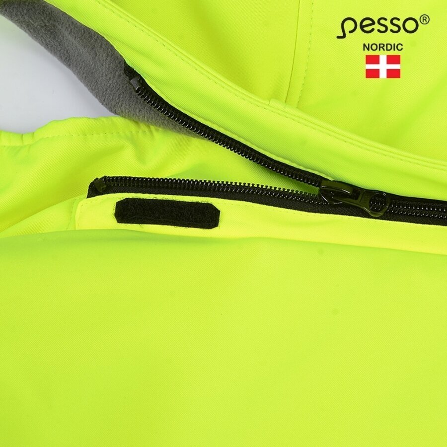 Šilta, ryškaus matomumo softshell Pesso CALGARY striukė, geltona 18 Šilta, ryškaus matomumo softshell Pesso CALGARY striukė, geltona 18