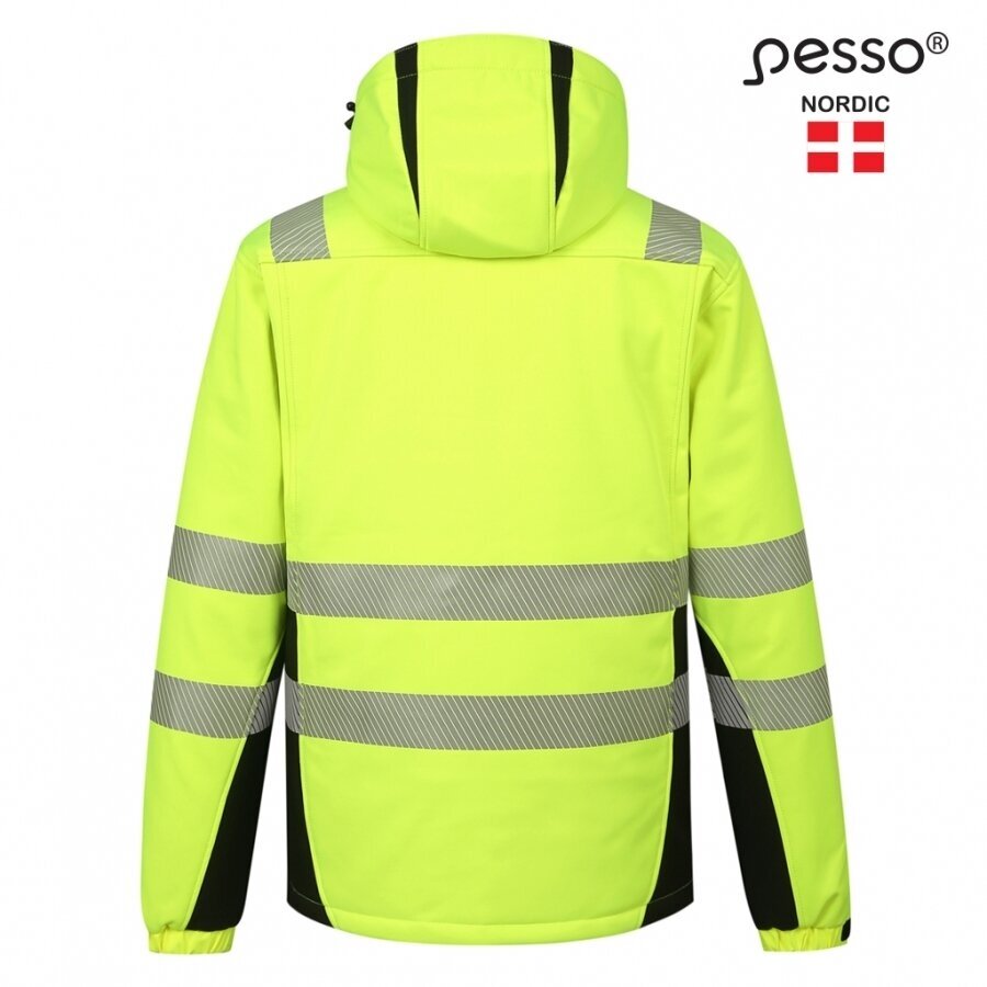 Šilta, ryškaus matomumo softshell Pesso CALGARY striukė, geltona 2 Šilta, ryškaus matomumo softshell Pesso CALGARY striukė, geltona 2